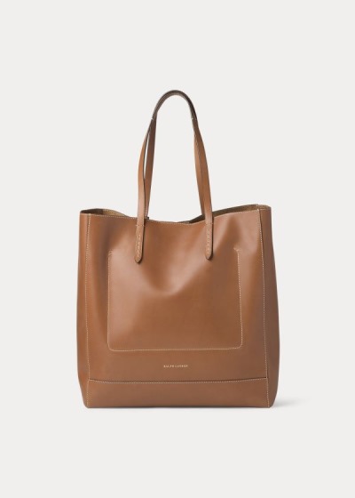 Women's Ralph Lauren Calfskin Modern Tote Bags | 380549LGW